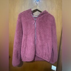NWT! SO Pink Full Zip Cozy Softest Sherpa Medium, Fall, Winter, Gift